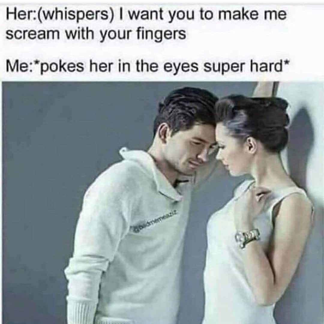 Meme showing a romantic couple with text about whispering and a literal response joke, highlighting misunderstanding and literal interpretation humor.